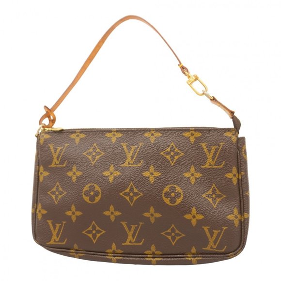 LOUIS VUITTON Brown Monogram Pouch - Picture 1 of 10